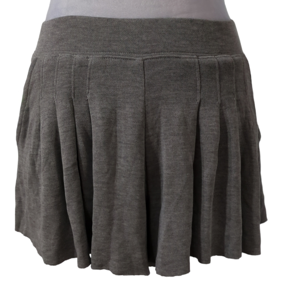 Free People Gray Pleated Skort
